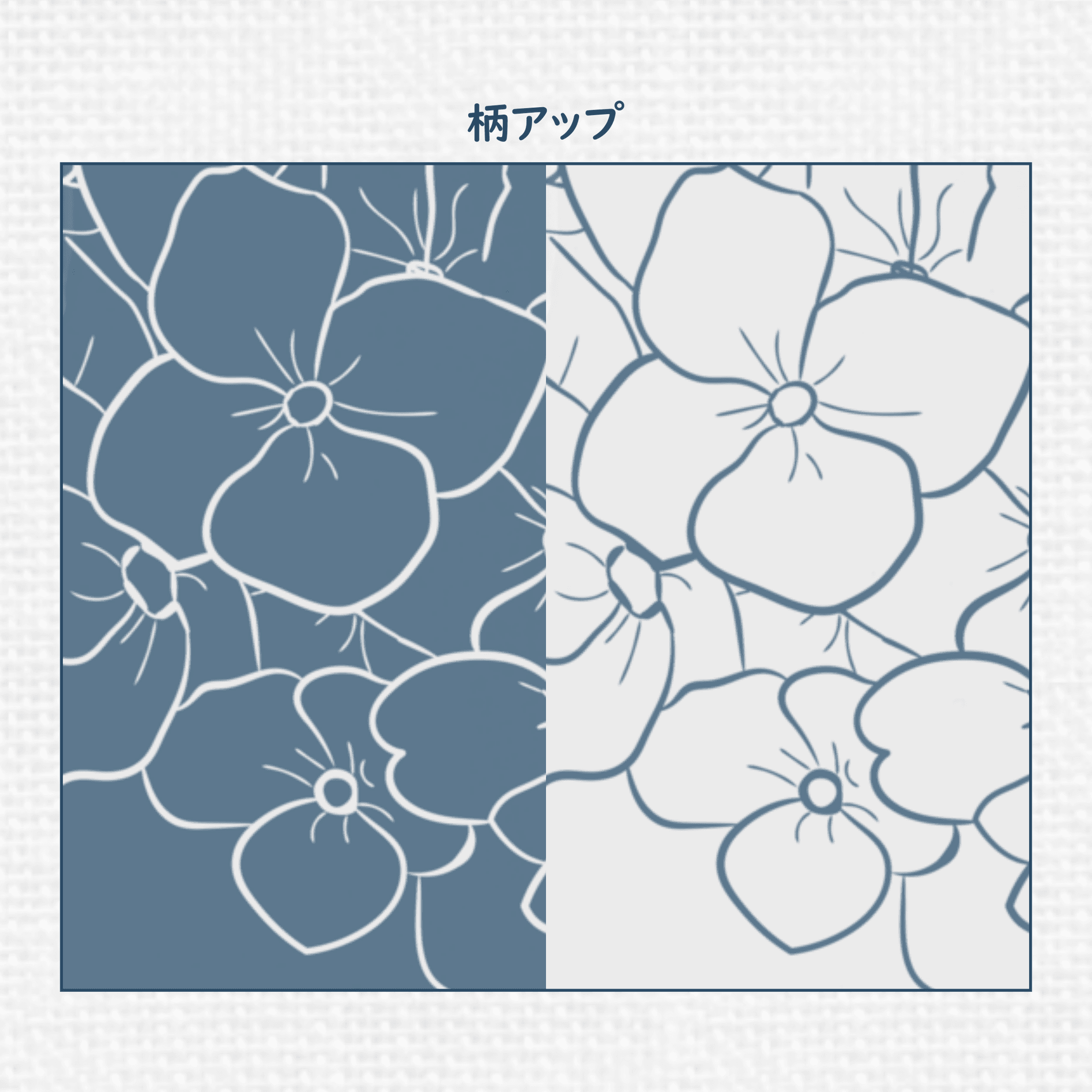 ふわり紫陽花iPhoneグリップケース ネイビーブルー | 7枚目